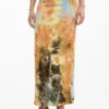 Lange rok met textuur