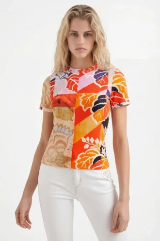 M. Christian Lacroix geribbeld T-shirt