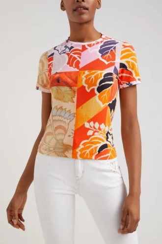 M. Christian Lacroix geribbeld T-shirt