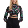 M. Christian Lacroix Korte bloemenblouse
