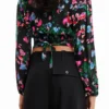 M. Christian Lacroix Korte bloemenblouse
