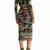 M. Christian Lacroix Tapestry midi-jurk