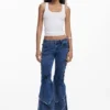 MarÍA Escote denim broek