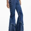 MarÍA Escote denim broek