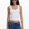 MarÍA Escote denim broek