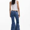 MarÍA Escote denim broek