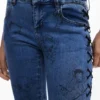MarÍA Escote denim broek