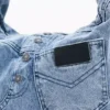 Middelgrote denimtas