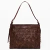 Middelgrote gevlochte tas