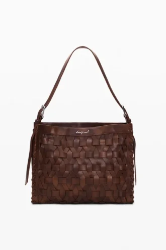 Middelgrote gevlochte tas