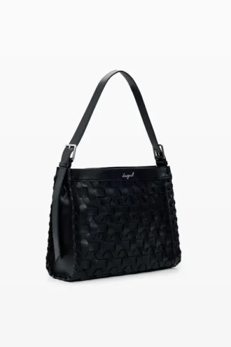 Middelgrote gevlochte tas