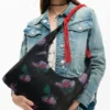 Middelgrote ovale tas met textuur