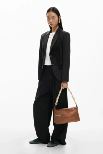 Middelgrote tas met borduursels