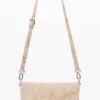 Middelgrote tas met geborduurde flap