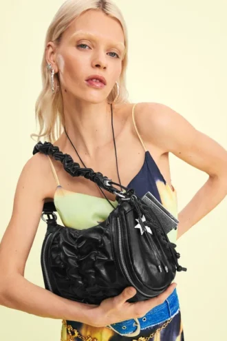 Middelgrote tas met ruches