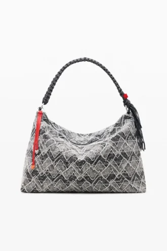 Middelgrote tas met studs-bedeltje