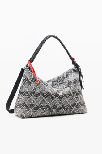 Middelgrote tas met studs-bedeltje