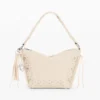 Middelgrote tas met studs en franjes