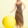 Midi-jurk met bandjes