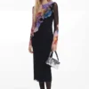 Midi-jurk met bloemenprint