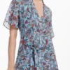 Midi-jurk met bloemenprint