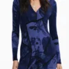 Midi-jurk met bloemenprint