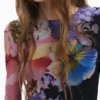 Midi-jurk met bloemenprint