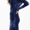 Midi-jurk met bloemenprint