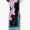 Midi-jurk met bloemenprint