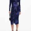 Midi-jurk met bloemenprint