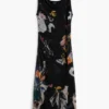 Midi-jurk met collage