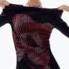 Midi-jurk met pixelprint