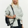 Midi-rok met artistieke textuur