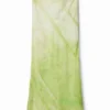 Midi-rok met bloemenkant
