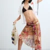 Midi-rok met print