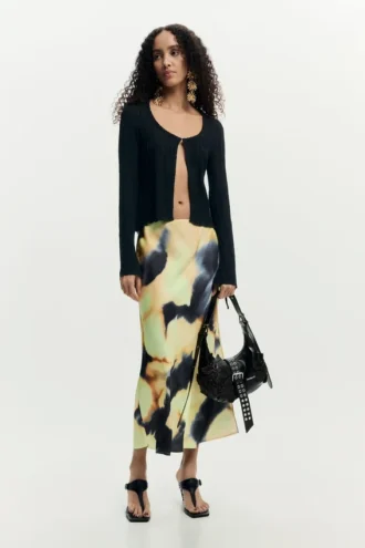 Midi-rok met print