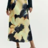Midi-rok met print