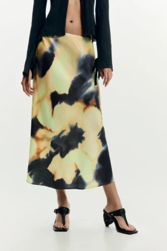 Midi-rok met print