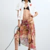 Midi-rok met print