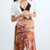 Midi-rok met print