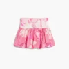 Mini-rok met peplum en bloemenprint