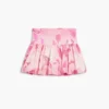 Mini-rok met peplum en bloemenprint