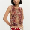 Mouwloos T-shirt met print
