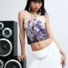 Mouwloos T-shirt met print