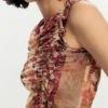 Mouwloos T-shirt met print