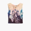 Mouwloos T-shirt met print