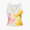 Mouwloos T-shirt met print