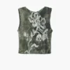 Mouwloos T-shirt met print