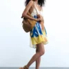 Mouwloze jurk met print