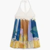 Mouwloze jurk met print